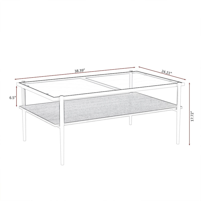 Set Tavolino da caffè e 2 Tavolini laterali in Vetro temperato Grigio, Gambe in Ferro Moderne, per Soggiorno (1–4 Persone)