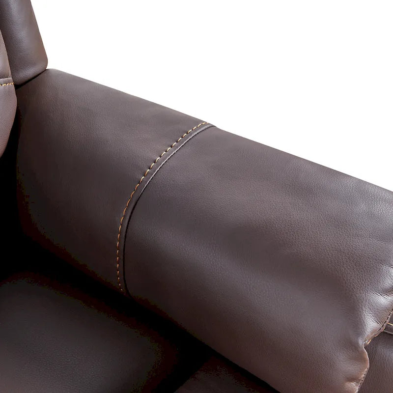 Poltrona reclinabile elettrica Marrone/Nero con massaggio e calore – Monoposto