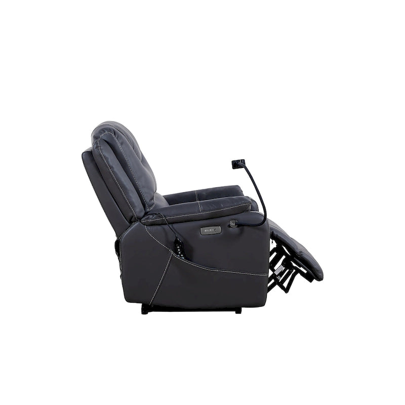 Poltrona reclinabile elettrica Marrone/Nero con massaggio e calore – Monoposto