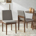 Sedia da pranzo di metà secolo noce/nero, set da 2