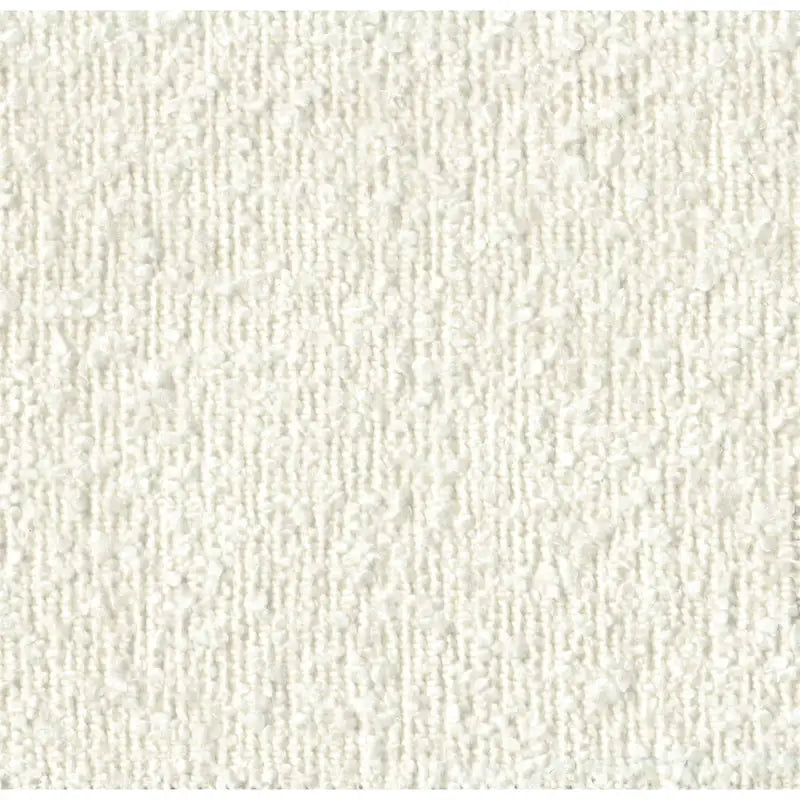 Poggiapiedi rotondo con canali in ecopelle color caramello e bouclé bianco crema – Posto singolo