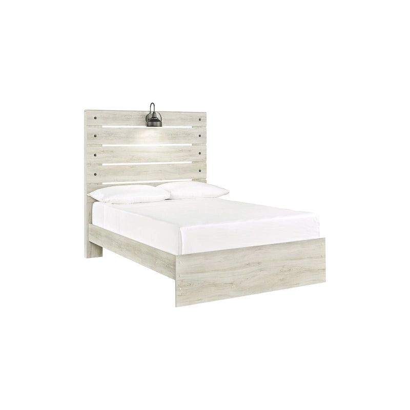 Letto a Pannelli Bianco Decapato – Stile Industriale Rustico