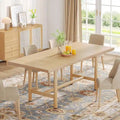 Tavolo da Pranzo Rettangolare Marrone, Stile Rustico, 4–6 Posti