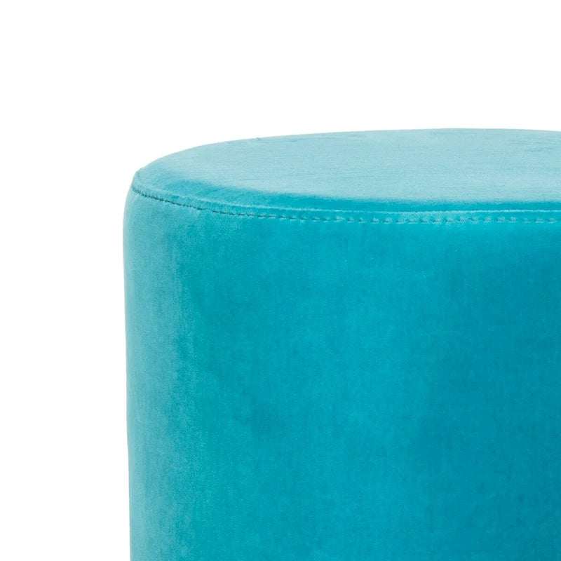 Pouf in velluto con base in ottone – Diversi colori, 1 posto