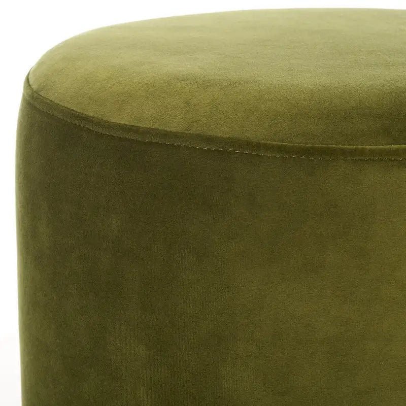 Pouf in velluto con base in ottone – Diversi colori, 1 posto