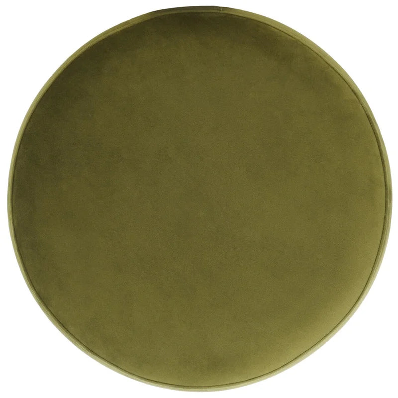 Pouf in velluto con base in ottone – Diversi colori, 1 posto