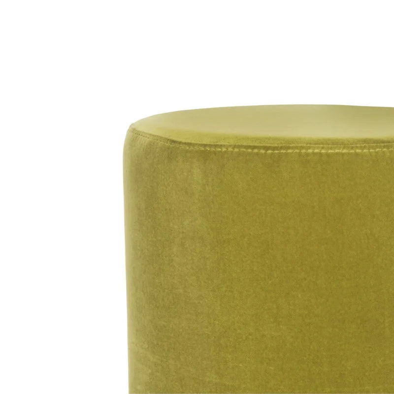 Pouf in velluto con base in ottone – Diversi colori, 1 posto
