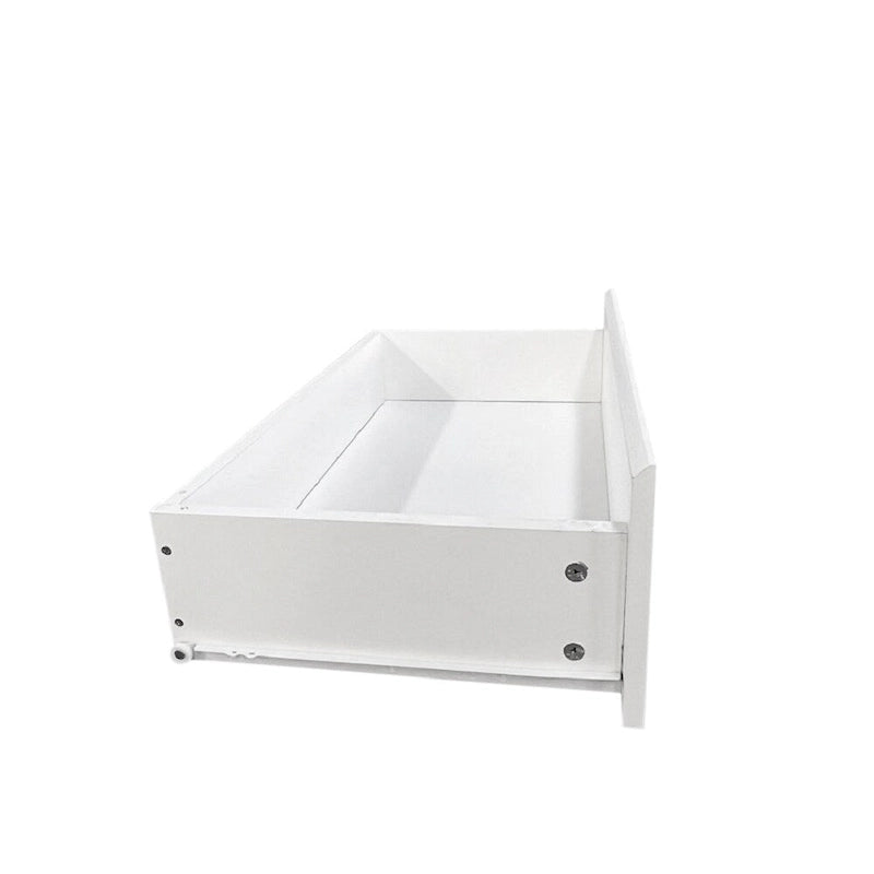 Cassettiera doppia a 6 cassetti bianca – Autoportante, 1 persona
