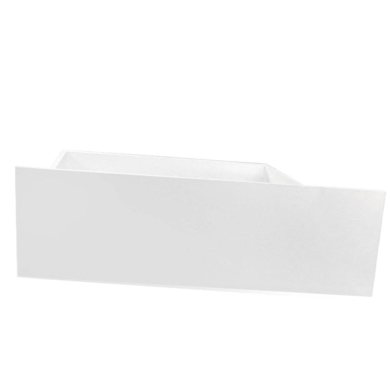 Cassettiera doppia a 6 cassetti bianca – Autoportante, 1 persona