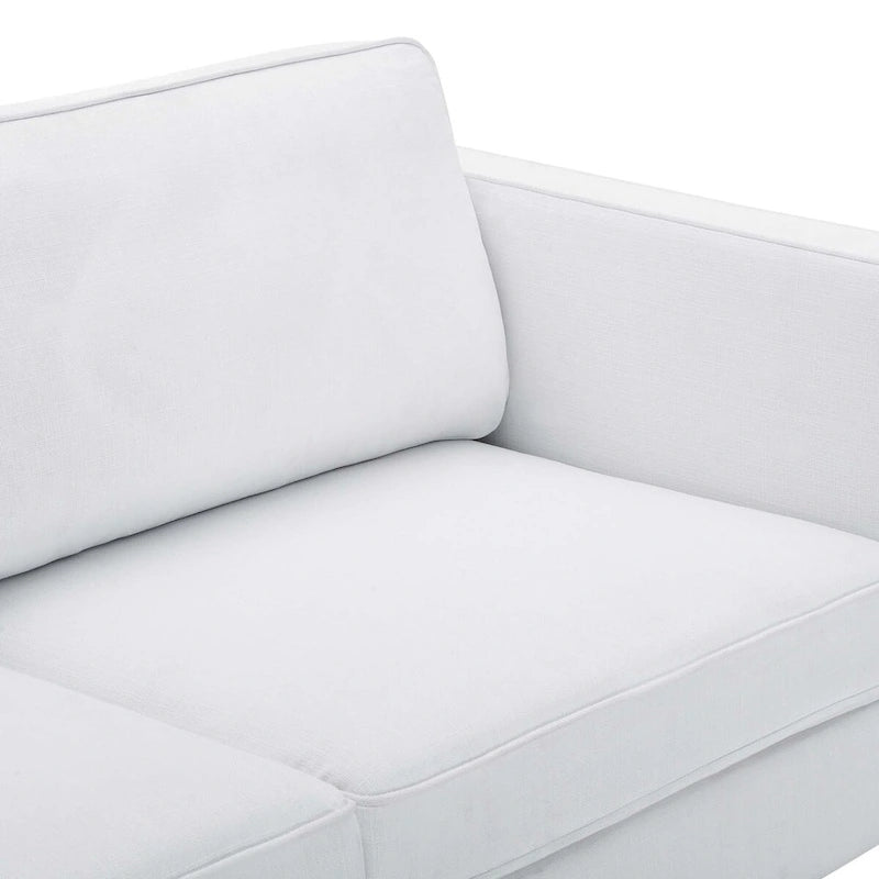 Divano a 3 posti di metà secolo in tessuto poliestere beige / grigio chiaro / bianco